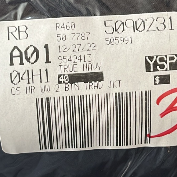 NWT Lands End Mens Washable Wool 2 Button Traditional Suit Jacket Size 40R Reg - Picture 10 of 10